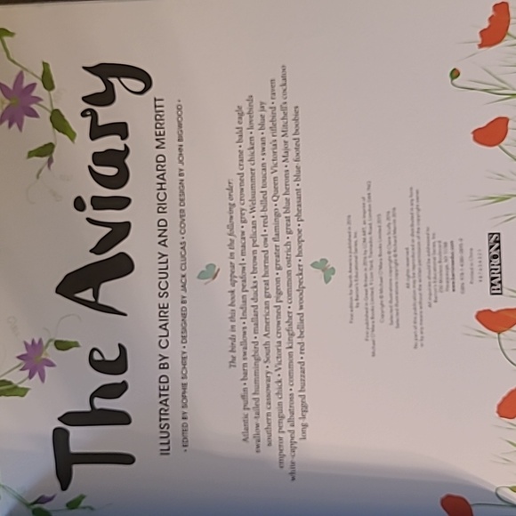 The Aviary Bird Portraits To Color, 32 pages, NEW - Picture 6 of 13